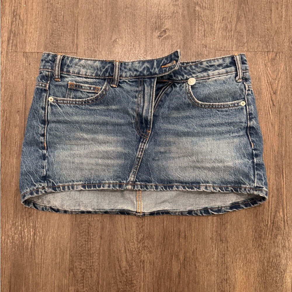 Zara Blue Denim Skirt